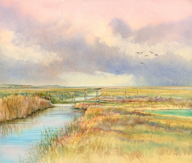[Brents Over the old marsh bridge, Salthouse]