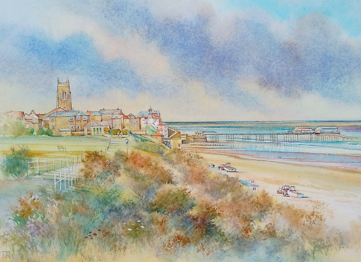 Sunlit Crab Boats, Cromer