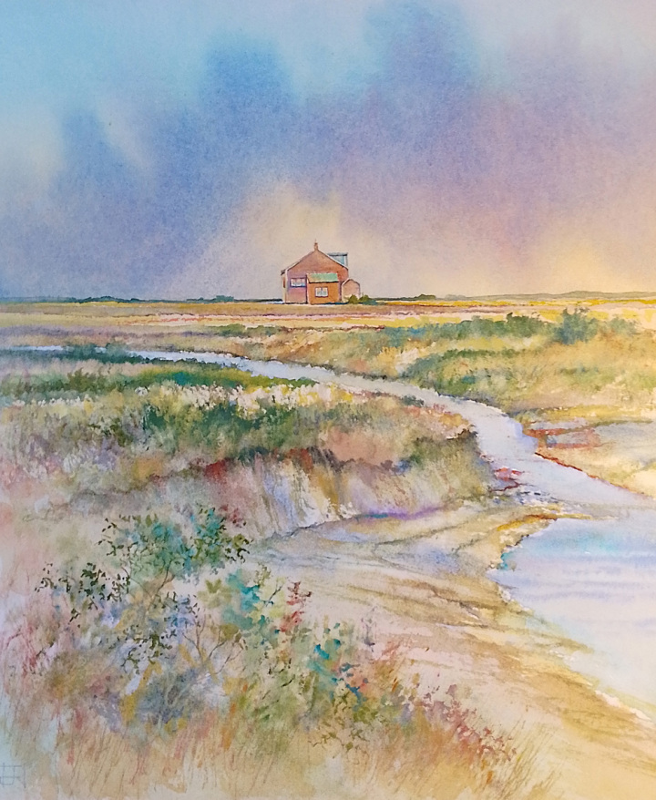 Creek Colours Towards the Watch House, Blakeney Point