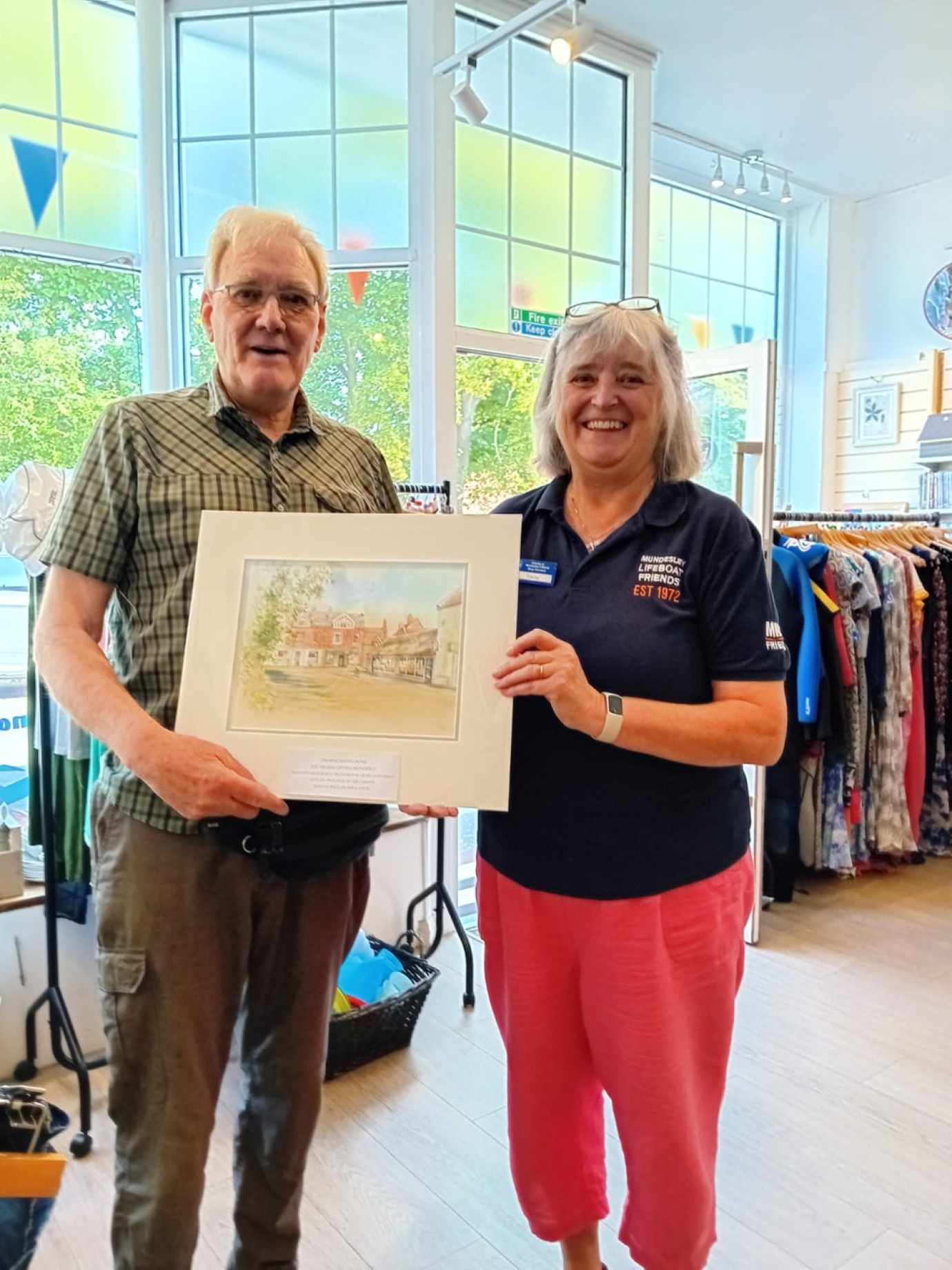Mundesley Inshore Lifeboat Watercolour Presentation.